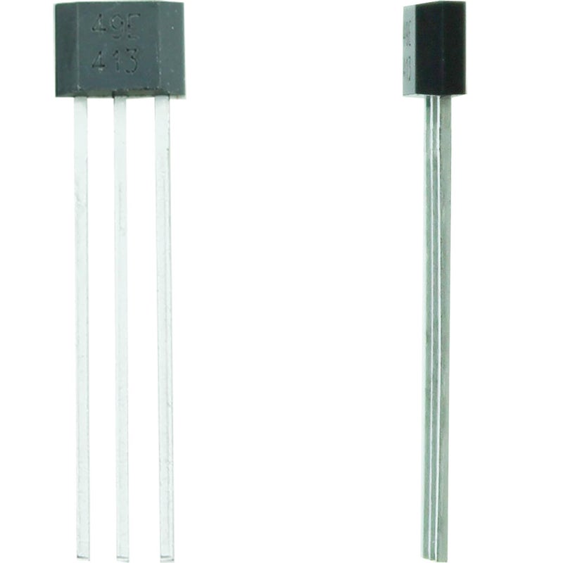 TAODAN 20PCS Black Linear Hall Effect Sensors 49E OH49E SS49E S49E Three Pin Sensor Element for Current Sensing Motor Control Position Sensing - Image 4